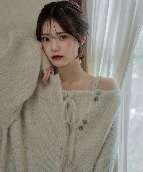 mideal（マイディール） アンサンブル spangle knit ensemble