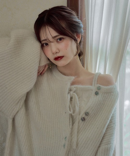mideal（マイディール） アンサンブル spangle knit ensemble
