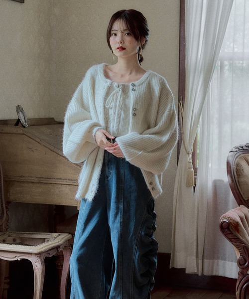 mideal（マイディール） アンサンブル spangle knit ensemble
