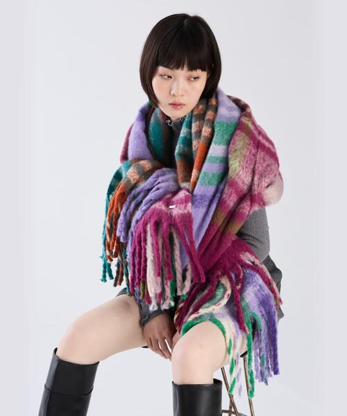 「To b. by agnes b.」 ストール FREE レッド レディース_画像8