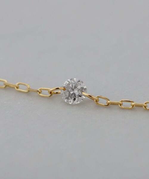 ネックレス Nudie Diamond・5粒ネックレス「クリア」 レディースの画像