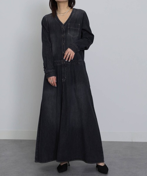 RANAN ワンピース ロング丈デニムワンピース : ZOZOTOWN Yahoo