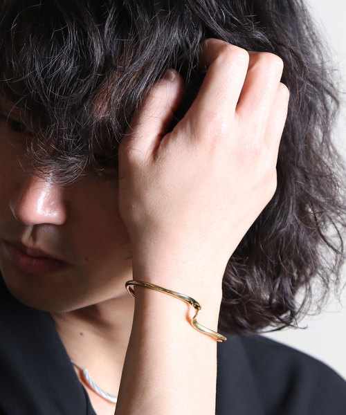 バングル 「YArKA/ヤーカ」silver925 twist design bangle 「emk」/ツイストデザインバングル「エンク」の画像
