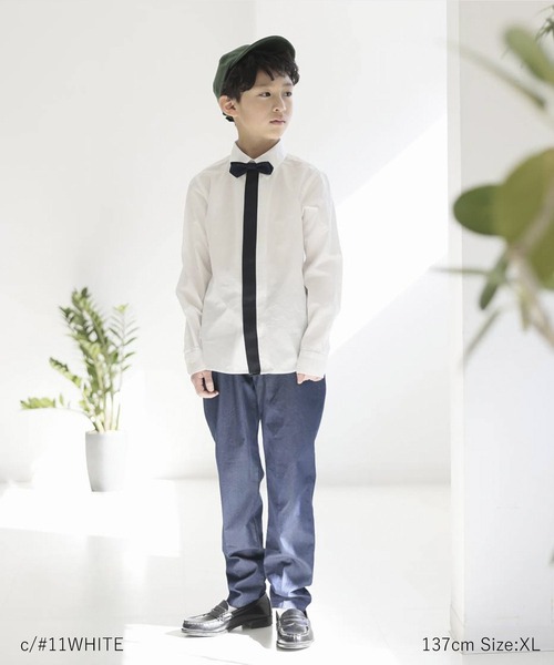 ARCH & LINE（アーチアンドライン） ブラウス シャツ ネクタイ風 長袖