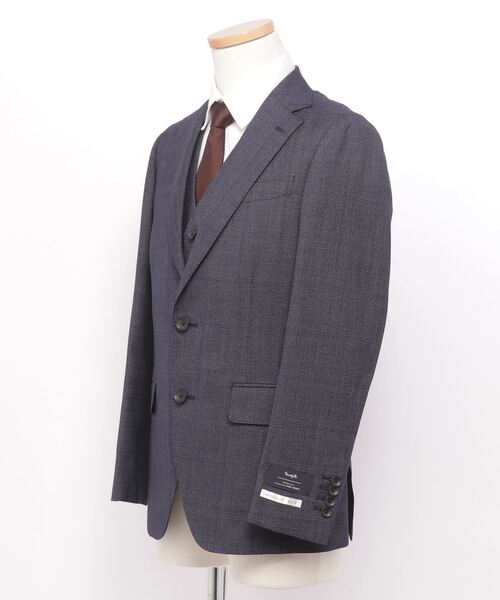 Marzotto」2つ釦ワンタック スリーピーススーツ メンズ : 53238838 