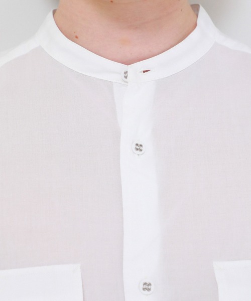 24H限定 シャツ BAND COLLAR LONG SLEEVES SHIRT ZOZOTOWN PayPayモール店 - 通販 - PayPayモール ブラウス 大人気在庫