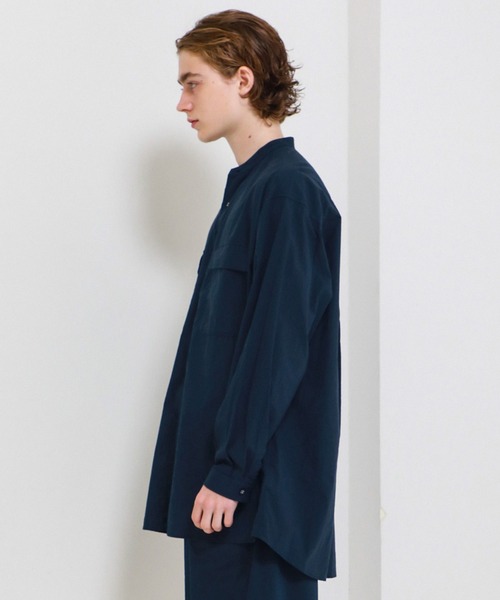 24H限定 シャツ BAND COLLAR LONG SLEEVES SHIRT ZOZOTOWN PayPayモール店 - 通販 - PayPayモール ブラウス 大人気在庫