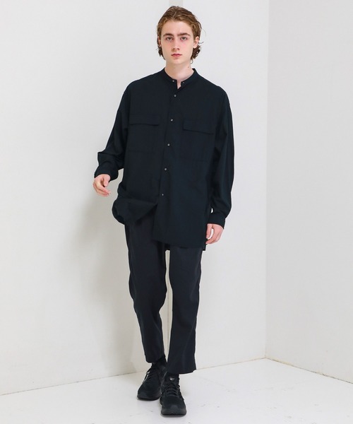 24H限定 シャツ BAND COLLAR LONG SLEEVES SHIRT ZOZOTOWN PayPayモール店 - 通販 - PayPayモール ブラウス 大人気在庫