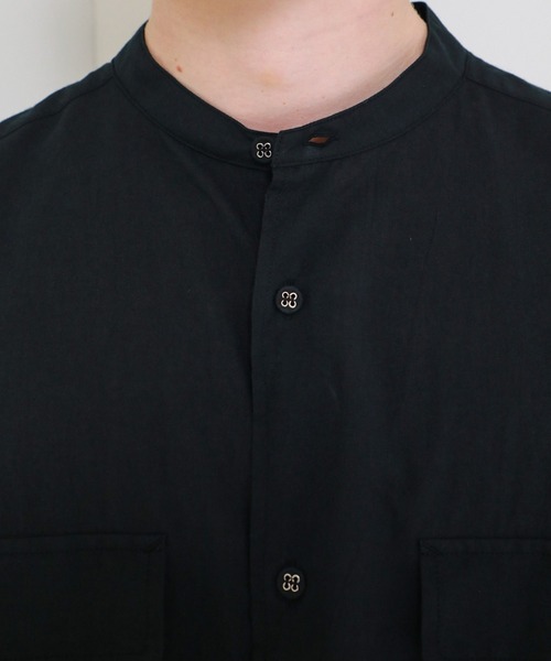 24H限定 シャツ BAND COLLAR LONG SLEEVES SHIRT ZOZOTOWN PayPayモール店 - 通販 - PayPayモール ブラウス 大人気在庫