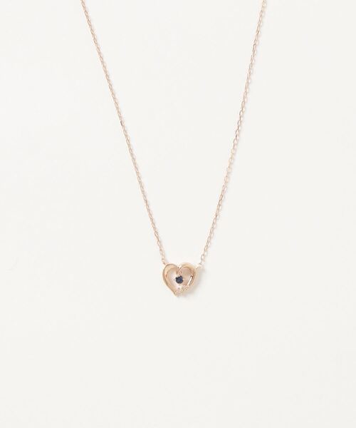 4℃（ヨンドシー） ネックレス 「9月誕生石」K10ピンクゴールド