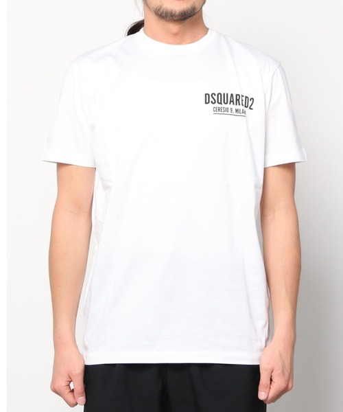 【Dsquared2】ホワイト Cool Fit Dsquared2 Milano Tシャツ Cool Fit Dsquared2 Milano T-Shirt