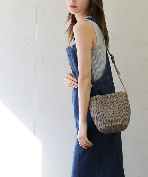 Per sist ence（パーシエンス） かごバッグ カゴバッグ 雑材ペーパー