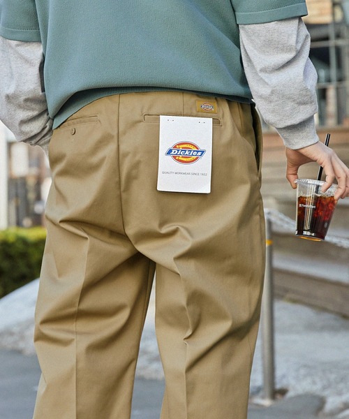 Dickies（ディッキーズ） ワイドパンツ チノパン ロゴピスネーム