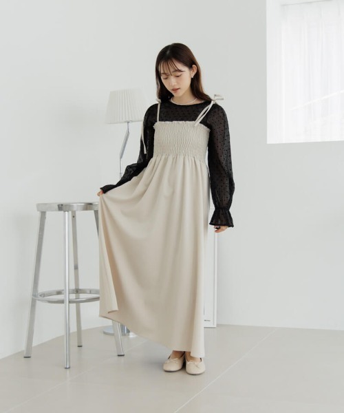 flower（ファッション） ワンピース ナチュラルキャミワンピース