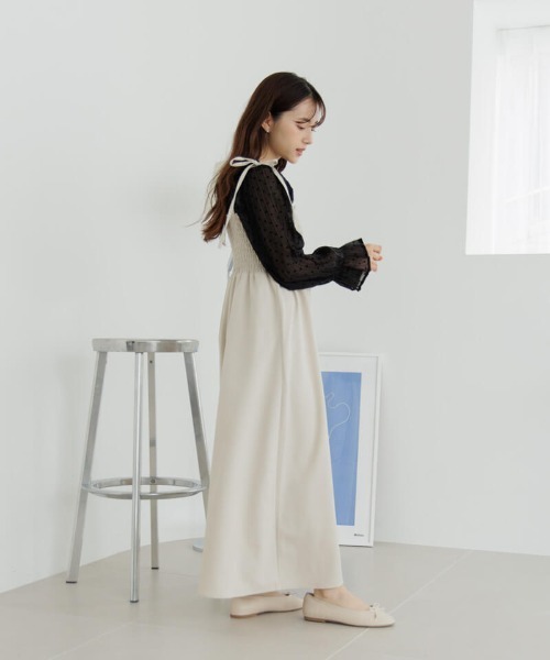 フラワー キャミソール ワンピース ドレス VIOLETTA ワンピース フラワーチュールキャミドレス : ZOZOTOWN