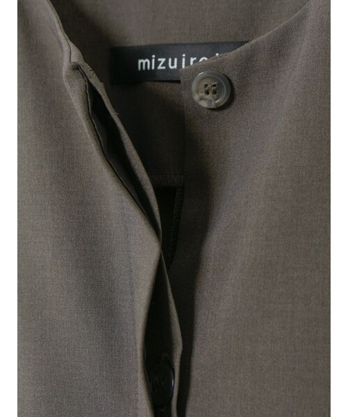 mizuiroind ベスト ジレ mizuiro ind フロントフライコクーン