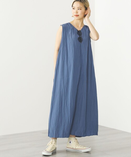 BEAMS HEART ワンピース / Vネック ワッシャー レディース : ZOZOTOWN 