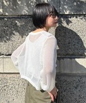 カーディガン 「冷房・紫外線・日焼け対策」透か...の詳細画像5