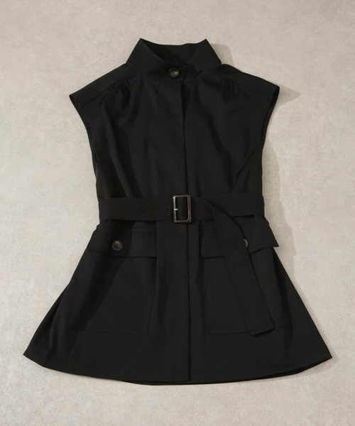 NANO universe（ナノ・ユニバース） ベスト ジレ ベルト付きスタンド