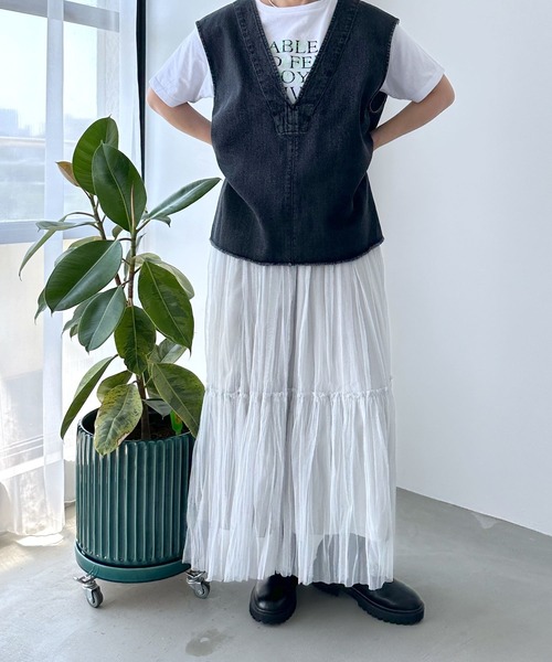 LEPSIM（レプシィム） スカート チュール2WAYレイヤースカート 968189