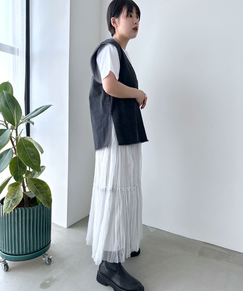 LEPSIM スカート チュール2WAYレイヤースカート 968189 : ZOZOTOWN