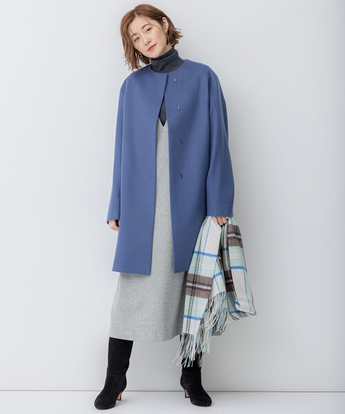 23区（ニジュウサンク） ワンピース シルクネップツイード ジャンパー