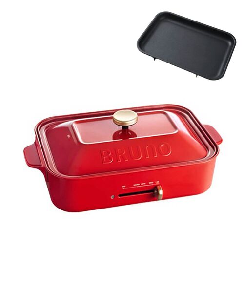 新品！ ブルーノ　ホットプレート BRUNO コンパクトホットプレート 平面プレートのみ : ZOZOTOWN