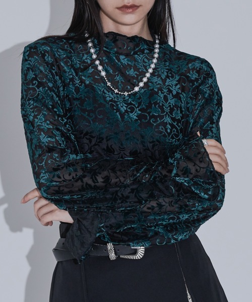 Ellno de Mavie（エルノデメヴィ） tシャツ オパールベロアフレア 