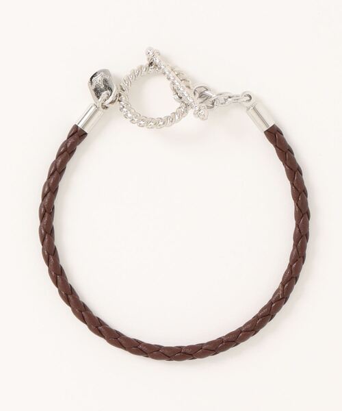 【E ORDER】FDL & SHLELDS ブレスレット SABLE CLUTCH ブレスレット MESH LEATHER CODE BRACELET メンズ