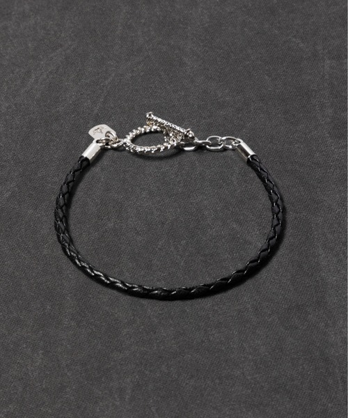 【E ORDER】FDL & SHLELDS ブレスレット SABLE CLUTCH ブレスレット MESH LEATHER CODE BRACELET メンズ