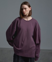 ダメージ加工 ルーズ ロングTシャツ S〜XL cussil/クシル】【10.5oz】ルーズシルエットフライスロング