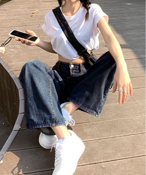 週末限定値下げ！！美品【Conte】ベイカーデニムパンツsize25 ジーンズ デニム デニムパンツ ベイカー ポケット ワイド