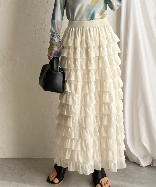 She's Closet スカート ハイウエストタイトロングIライン