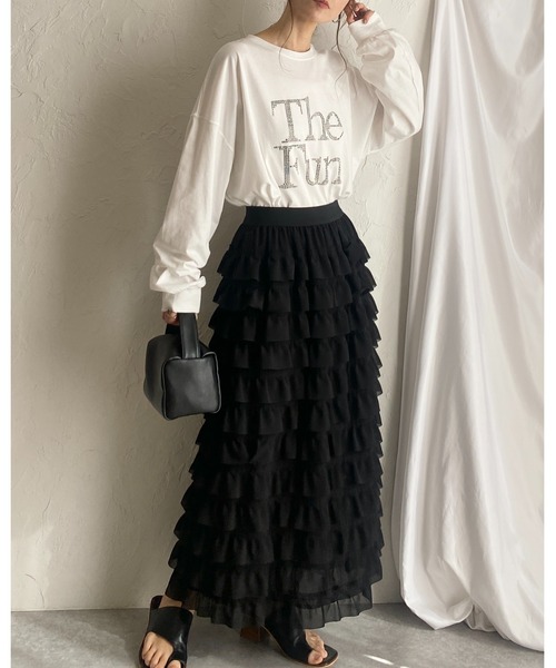 She's Closet スカート ハイウエストタイトロングIライン