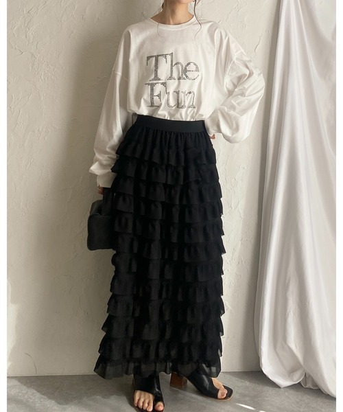 She's Closet スカート ハイウエストタイトロングIライン