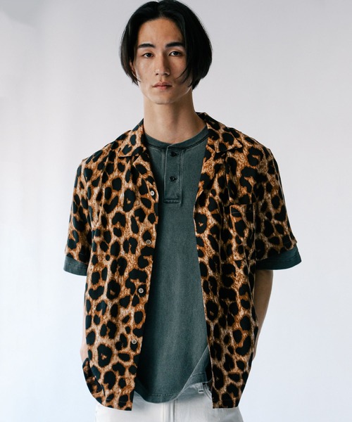 Johnbull tシャツ ピグメントダイカノコヘンリーネックTシャツ