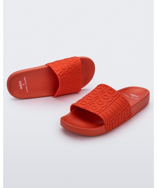 Melissa × MARC JACOBSコラボ・スライドサンダル 男女兼用♪ Melissa Slide + Marc Jacobs コラボ スライドサンダル (Melissa