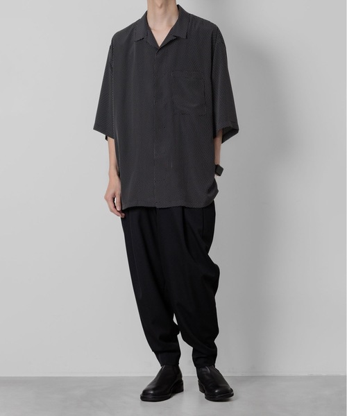 ATO シャツ Polka dot pattern short sleeve shirt メンズ