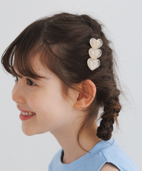 BAYFLOW（ベイフロー） ヘアピン ハート3連クリップ（KIDS