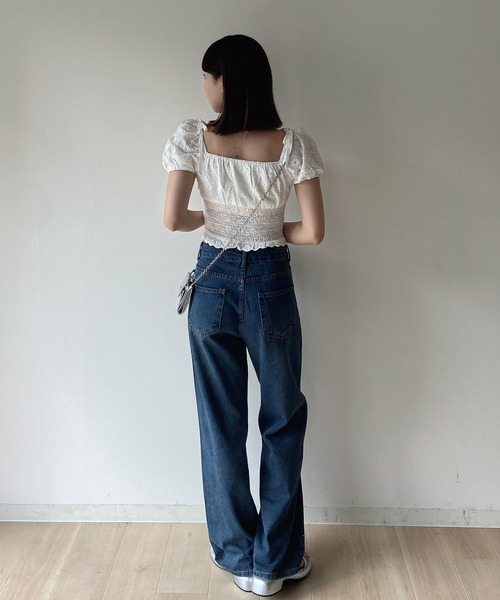 RiLi パンツ デニム ジーンズ キラキラスタッズデニム「RL