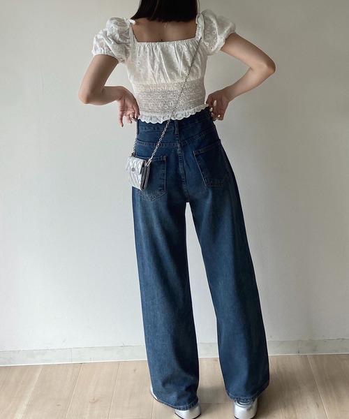 RiLi パンツ デニム ジーンズ キラキラスタッズデニム「RL