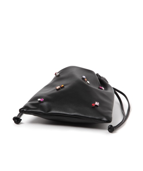 LAKOLE（ラコレ） ショルダーバッグ バッグ ビジュー巾着ショルダー