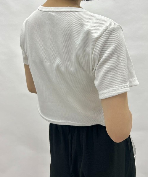 tシャツ センタークロスリボントップ レディース : ZOZOTOWN