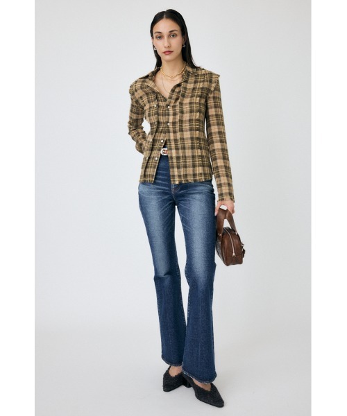 ブラウス シャツ DOUBLE FRONT TARTAN シャツ レディース MOUSSY ブラウス シャツ DOUBLE FRONT TARTAN レディース