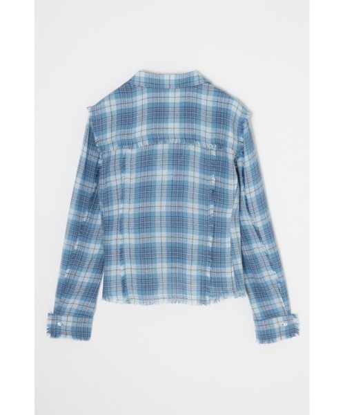 MOUSSY ブラウス シャツ DOUBLE FRONT TARTAN レディース