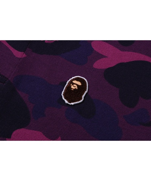 A BATHING APE ポロシャツ COLOR CAMO LARGE HEAD RELAXED FIT
