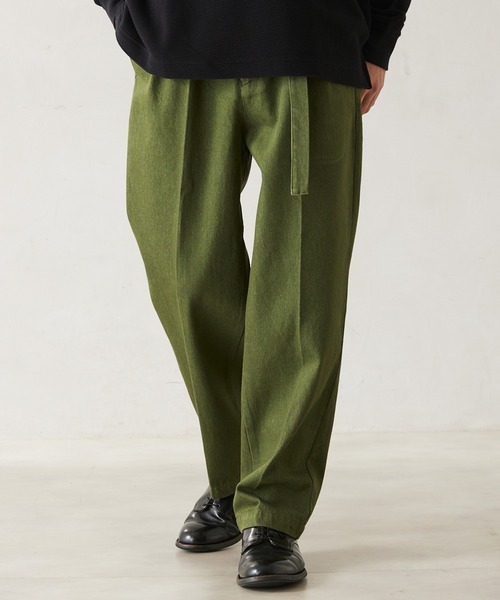 JOURNAL STANDARD スラックス ベルテッド ワイドスラックス