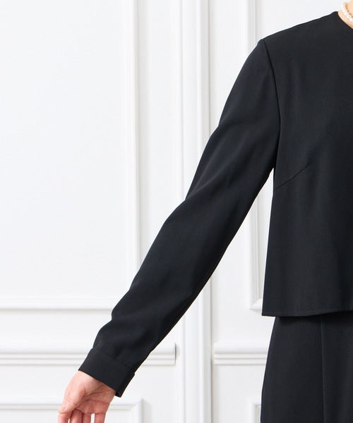AIMER ブラック プリーツ オールインワン M AIMER オールインワン 「喪服・礼服・WEB限定」マシン