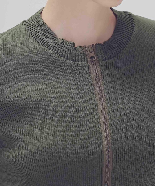 ニット ODAKHA / W zipper gynoid knit(ダブルジップガイノイドニット 