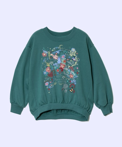 トレーナー スウェット ScoLar/スカラー　25th刺繍裏毛PO レディース